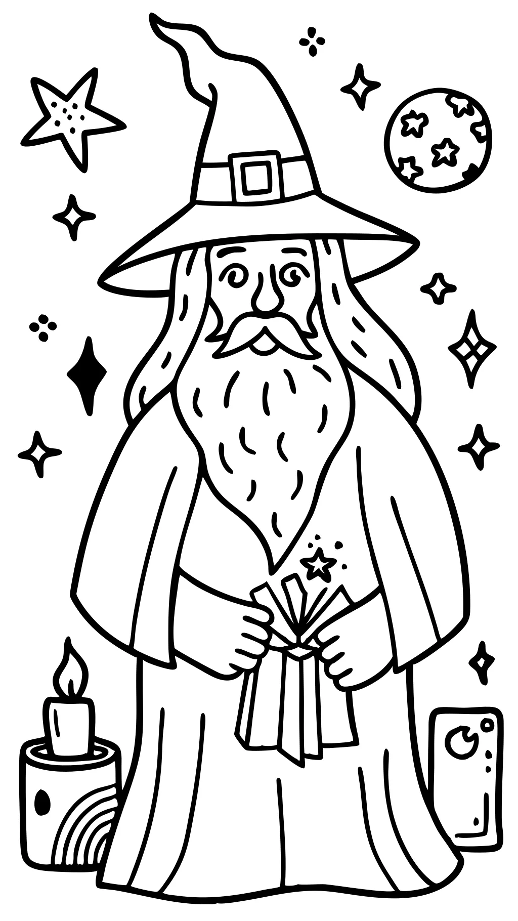 wizard coloring pages